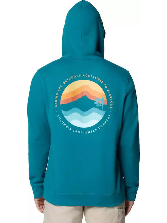 Trek Sweatshirt mit Kapuze Türkis