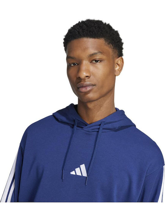 3-stripes French Terry Суитшърт с Качулка Син