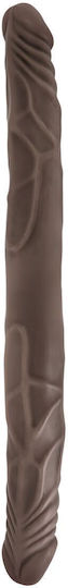 Dr. Skin Διπλό Dildo Chocolate 36cm
