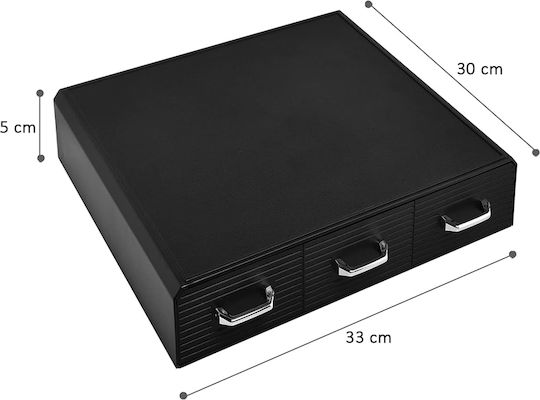Bakaji Professional Coffee Capsule Holder 3 Drawer Station Organizer Café Bar 02841571