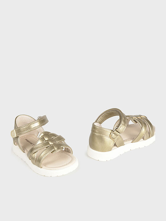 Mayoral Baby Soft-Sole Sandals Gold Mayoral Baby Soft-Sole Sandals Gold