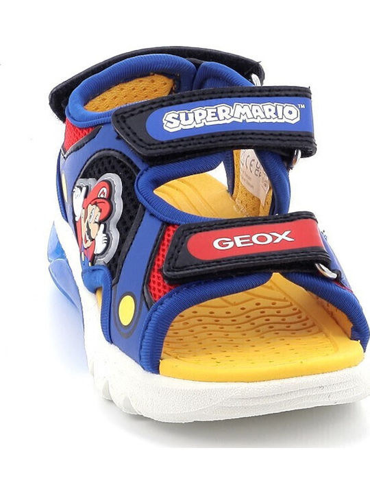 Kids' Sandals J Sandal Ciberdron with Velcro & Lights Blue