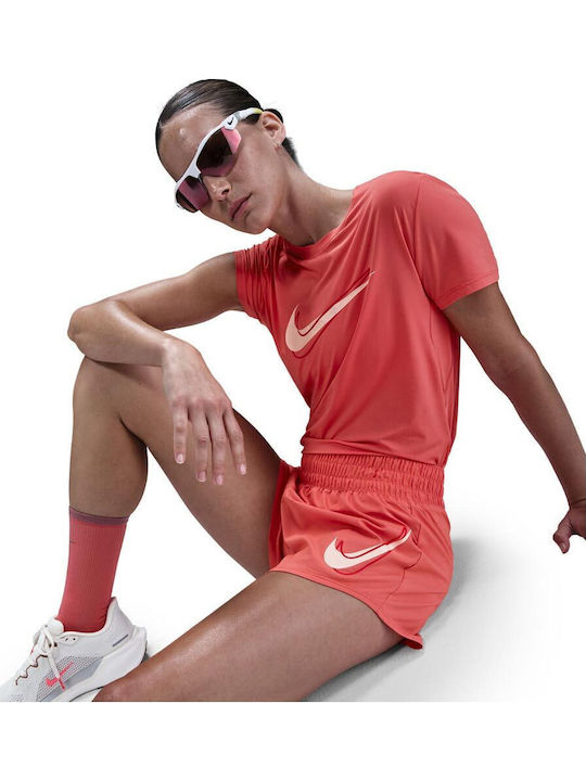 Swoosh Women's Sporty Shorts Dri-Fit Orange