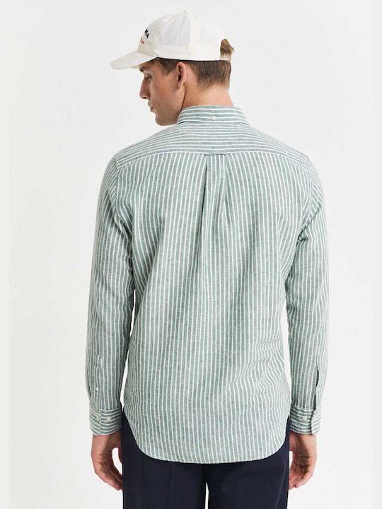 Gant Linen Shirt White-pistachio