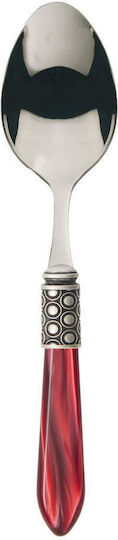 Casa Bugatti Optical Old-silver Set de Tacâmuri Inoxidabil Roșii 24buc