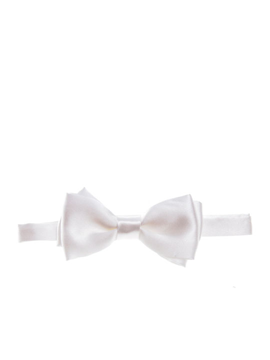 Papion Bărbați Victoria Solid Satin Dublu Ecru
