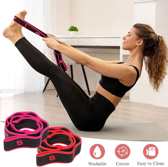 Adjustable Yoga Straps Resistance Handles Stretch 90cm 2pcs