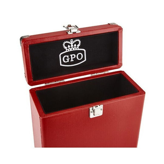 Geantă portabilă pentru discuri de vinil Gpo Vinyl Case 7'' 25 Single-uri Roșu