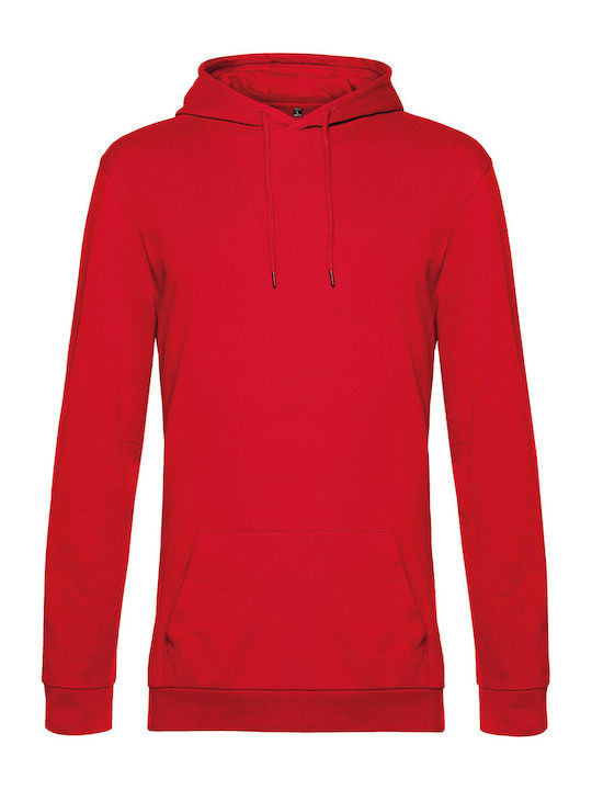 B&C Men's Long Sleeve Promotional Sweatshirt Red