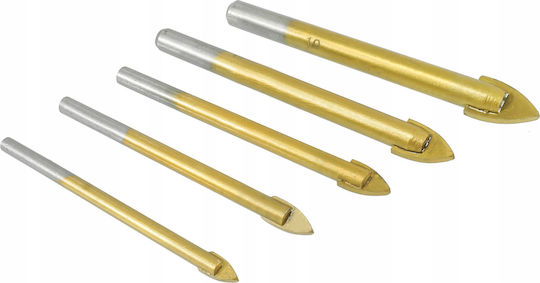 Verke Drill Carbide with Cylindrical Shank for Glass και Tiles
