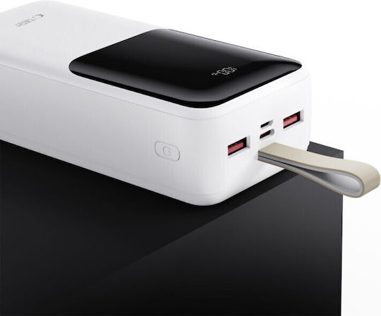 Tech-Protect PB03 Power Bank 30000mAh 22.5W with 2 USB-A Ports and USB-C Port White