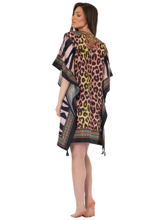Indischer Kaftan Poncho Ar220-a Solo Me 90cm X 90cm Damen Einheitsgröße