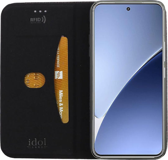 Idol 1991 Book Δερματίνης / Σιλικόνης Μαύρο (Xiaomi 15 Pro)