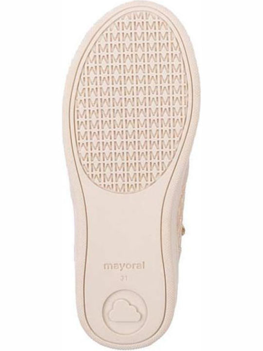 Kinder Sneakers Hoch mit Klettverschluss Beige