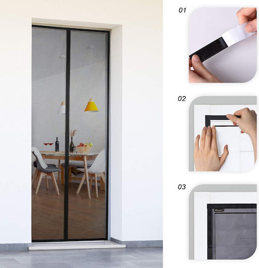 Insectprotect Plasă Ușa Magnetic din Poliester 210x100cm