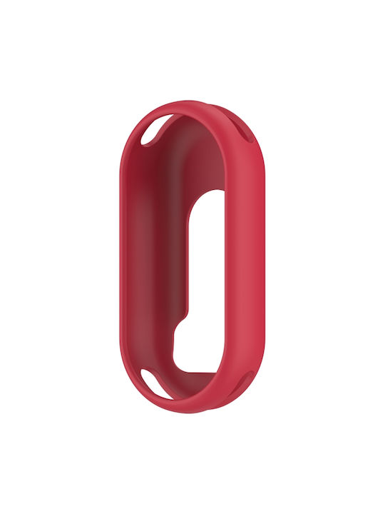 Xiaomi Smart Band 9 Glossy Surface Silicone Protection Case Rose Red