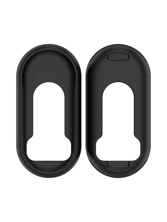 Xiaomi Smart Band 9 NFC Glänzende Oberfläche Silikonhülle Schwarz