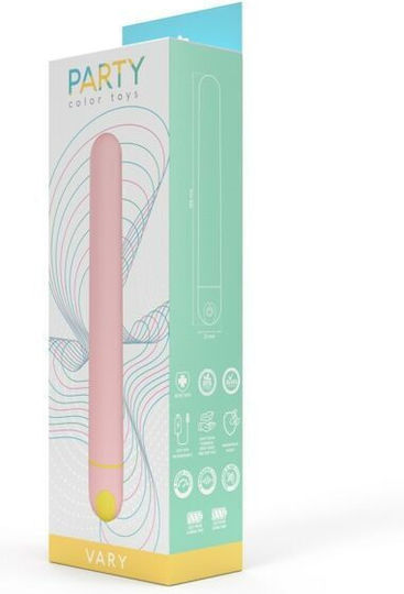Party Color Toys Κλασικός Δονητής Ροζ