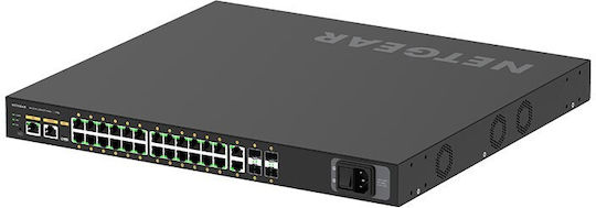 NetGear GSM4230P Managed L2 PoE Switch με 26 Θύρες Gigabit (1Gbps) Ethernet και 4 SFP Θύρες