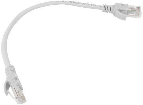 Lanberg U/UTP Кат.6 Кабел за Ethernet мрежа 0.25м Сив 10бр