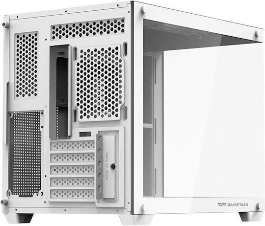 Darkflash C285MP Gaming Midi Tower Computer Case with Window Panel White