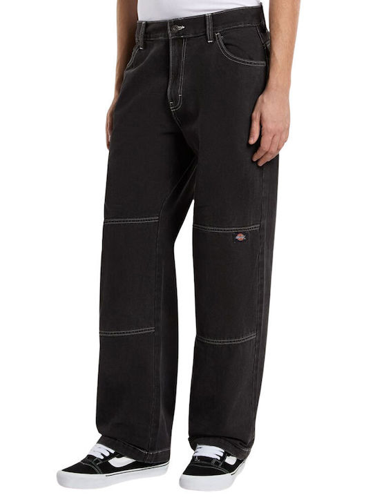 Double Knee Herren Jeanshose Black Wash