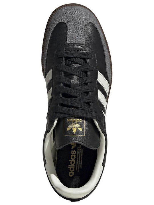 adidas gazelle silver green womens adidas Originals Black & White Sambae Sneakers main image 0