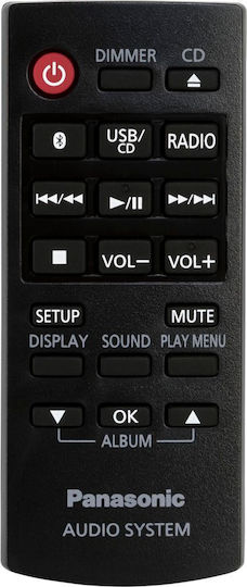 Panasonic Sistem audio 2 SC-PM-272EG-S 20W cu CD Player și Bluetooth Negru