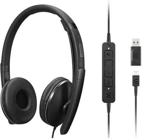 Lenovo Gen 2 (Teams) On Ear Multimedia Headphone with Microphone USB-A / USB-C