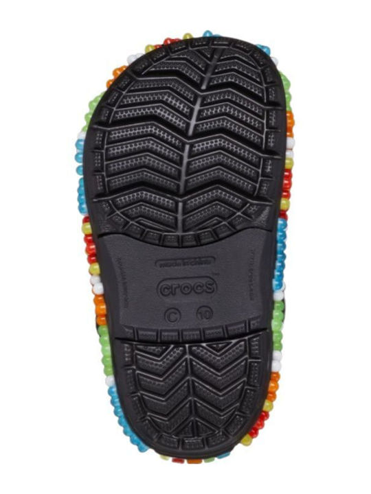 Crocband Παιδικά Ανατομικά Σαμπό Θαλάσσης Μαύρα