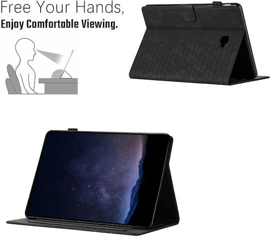 Honeycomb Flip Cover Black (Samsung Galaxy Tab A 10.1 2016 T580)