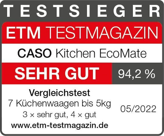 Caso Digital Kitchen Scale Up To 5kg Multicolour
