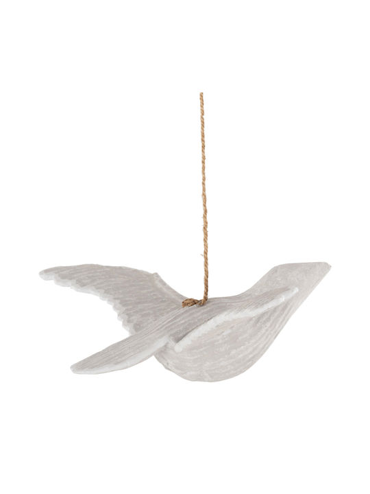 Hanging Decorative Seagull Fb94301 Albizia Wood Whitewash 65x40x16-96y Cm