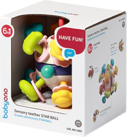 Babyono Star Ball Teether Rattle for 0 Months+