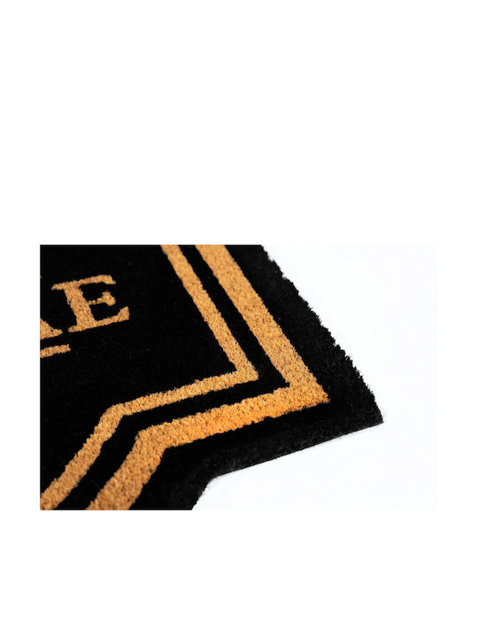 Sdim Entrance Mat Coir Non-Slip Backing Ruco Classic Welcome 001 Black 60x80cm