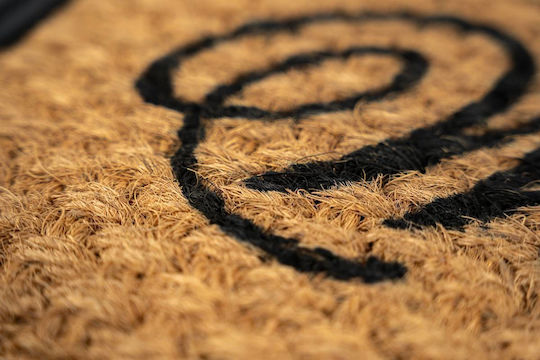Sdim Entrance Mat Coir Rubber Non-Slip Backing Gazelle 501 Welcome 45x75cm