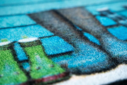 Sdim Eingangsmatte Teppich Rutschfeste Unterseite Inspiration 910 Stiefel Blau 50x75cm Dicke 8mm
