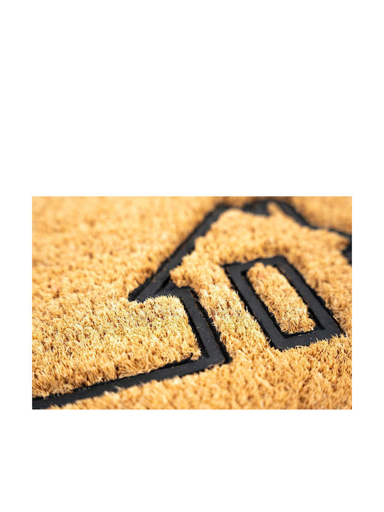Sdim Entrance Mat Coir Non-Slip Backing Ruco Embossed Rubber 022 Home 40x60cm