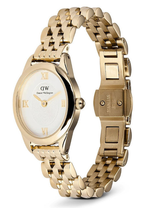 Daniel Wellington Women's Watch with Gold Metal Bracelet