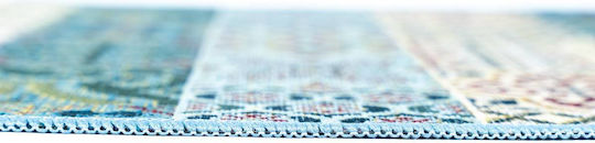 Sdim Kitchen Mat Non-Slip Underlay Samba 702 Blue 54x140cm