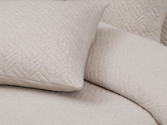 Liolios Home Rhombus Blanket Double 240x250cm Beige