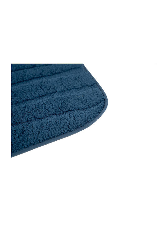 Sdim Non-Slip Bath Mat Microfiber 801-50100-BL Tropic Blue 50x100cm