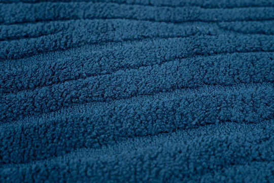 Sdim Rutschfest Badematte Mikrofaser Rechteckig 801-50100-BL Tropic Blue 50x100cm