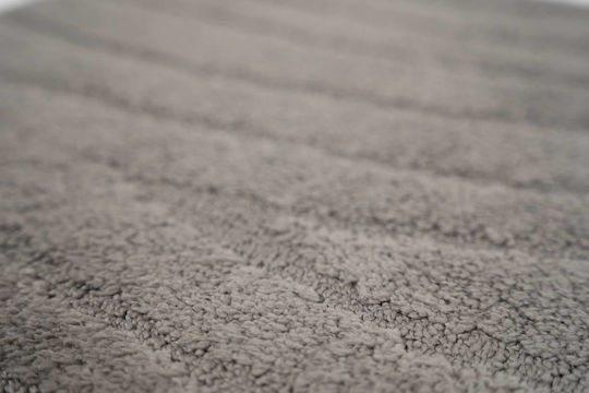 Sdim Rutschfest Badematte Mikrofaser Rechteckig 801-50100-GR Gray 50x100cm