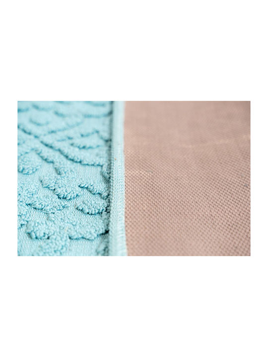 Sdim Αντιολισθητικό Πατάκι Μπάνιου Microfiber 801-5090-005LB 005 Light Blue 50x90εκ.
