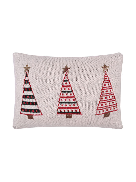 Χριστουγεννιάτικη Τραβέρσα X-mas Tree 100% Cotton Knitted 45×150 Liolios Home Χριστουγεννιάτικη Τραβέρσα X-mas Tree 100% Cotton Knitted 45×150 Liolios Home