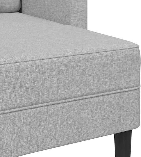 Ъглов Диван Сив 125x118x85см