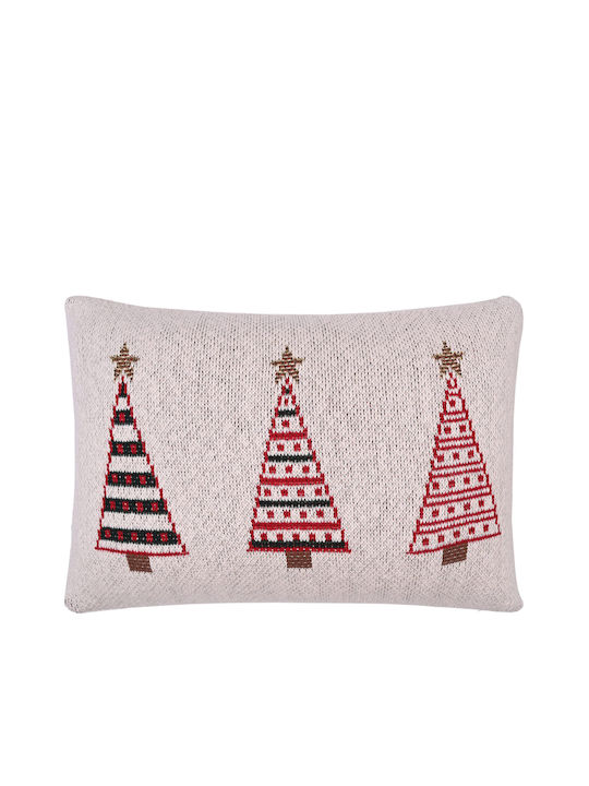 Liolios Home X-mas Tree 100% Cotton Knitted Pillow 50×50 Liolios Home