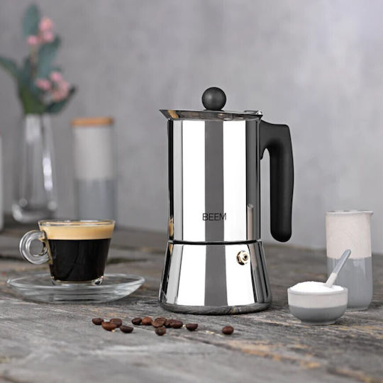 Beem Μπρίκι Espresso 4cups Inox