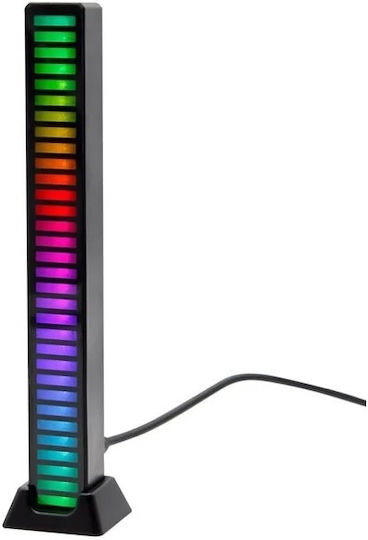 Lămpi de Gaming Bar cu 32 LED-uri Reactive la Sunet 18.5x2.4x2cm